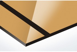 Auriu oglinda/negru 1.6 mm