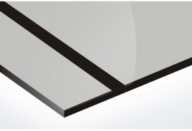argintiu lucios/negru 1.6 mm