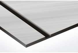 argintiu mat cu striatii/negru 1.6 mm